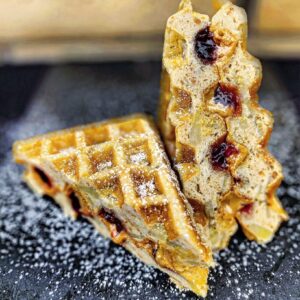 PB&amp;J Stuffed Banana Bread-Waffle Sandwich: A Delightful Twist on Classics