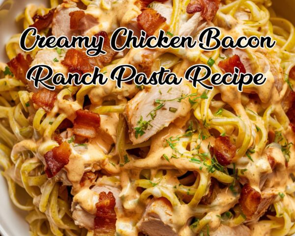 Creamy Chicken Bacon Ranch Pasta Recipe